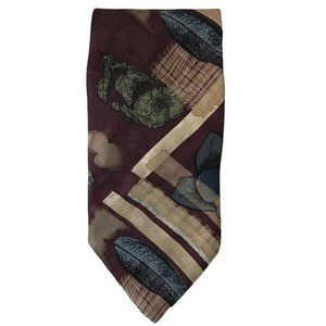 Franco Fossi Silk Men's Neck Tie Made USA 58" L 3.75" W